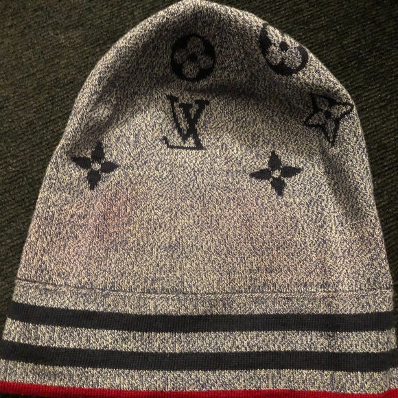 UNISEX MEN/WOMEN 100% AUTHENTIC LOUIS VUITTON KNIT BEANNIE HAT - Picture 5 of 7